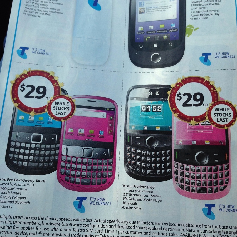 telstra qwerty touch