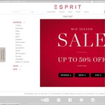Esprit Mid Season Sale - up to 50% off Womens, Mens & Kids Clothing