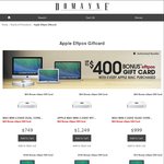 Apple MAC - Domayne Cash Back EFTPOS Gift Card Promotion