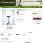 $5 for 6 Champagne Flutes @ Dan Murphy's