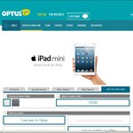 iPad Mini (Non Retina) 16GB with Cellular $365 @ Optus RRP $499
