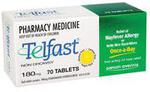 Telfast 180mg 70 Tablets $27.99 @ Chemist Warehouse - Ends This Sunday