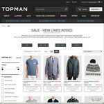 Topman - up to 80% off SALE + Extra 10% off at Checkout