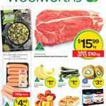 Australian Beef Porterhouse Steak $15.99/kg, Australian Cavendish Bananas $1.98/kg @ Woolworths