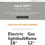 Origin Energy - Get 50% off Your Power for 3 Months in SA, VIC & NSW