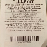 Target - $10 off (Min $60 Spend) Clothing and Homewares Excludes Electrical