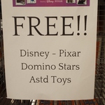 Disney - Pixar Domino Stars 'Toys' FREE @ Woolworths [Livingston, WA]