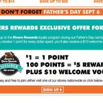 Rivers Reward Welcome $10 Voucher on Sign up for New Members (No Min Spend) Free Sign up