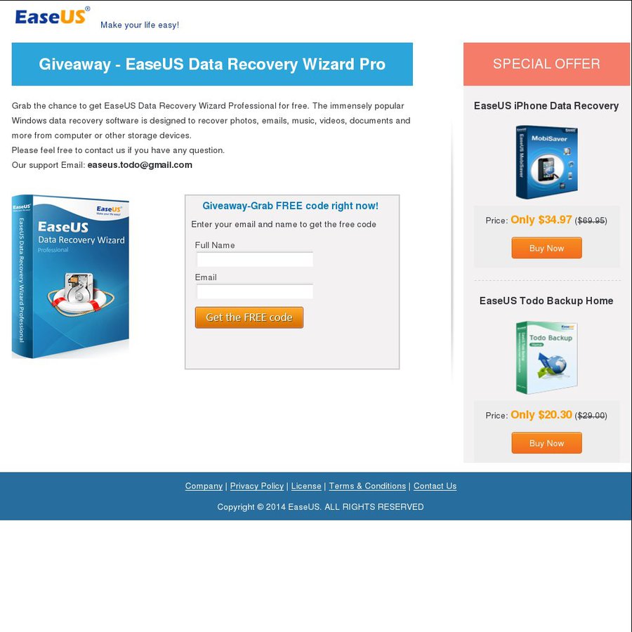 easeus data recovery wizard professional free download