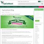 TopCashBack "Sweet Treats" $5000 Cash Pool Giveaway