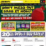 20% off DVDs & Blu-Rays @ JB Hi-Fi. ENDS 6th Dec