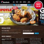 3 Traditional Pizzas & 3 Sides $32.95 Delivered from Domino's