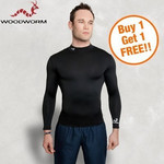 Black Woodworm Performance Base Layer - Buy One Get One Free $19.95 + $2.00 Delivery @OO.com.au