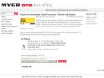 Myer One Box Office - Hoyts - 10 X Hoyts Adult Movie Vouchers for Just $100!