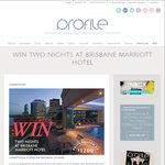 Win 2 Nights at The Brisbane Marriott Hotel Plus Meals Worth a Total of $1,200 from Profile