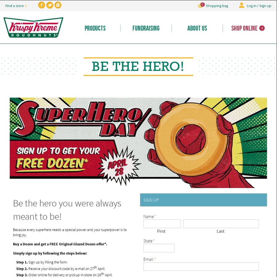 Apply for krispy kreme online Grocery stores like Safeway, Whole Foods, Associated Supermarkets, Pathmark, Vons, etc want to promote foods, to draw in the crowds. The trick is that you can take advantage of their marketing strategies to get free samples of the foods you already love.