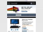 Dell 15% off Monitors Coupon Code until 5 July