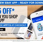 [eBay] $15 off* to Shop The New eBay App (Minimum Spend $50)