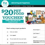 Pet Food $20 off Orders of $50 or More @ Pet Circle (New Customers)