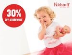 Kidstuff 30% Storewide - Sat 10th September ONLY