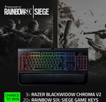 Win 1 of 3 Razer BlackWidow Chroma V2 Keyboards Worth $339.95 or 1 of 20 Rainbow Six: Siege Game Keys from Razer