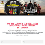 Win a Trip to Iceland, 1 of 35 Merchandise Packs, or 105 Movie Passes [Buy 2 Participating Pringles Justice League 134g Cans]