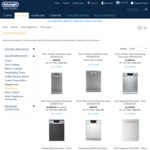 DEDW60SI Dishwasher $299.99 / 70% OFF + up to 78% off Selected Factory Second Ovens / Cooktops @ Official DeLonghi Site