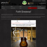 Win a Faith Guitars FRSB45 Acoustic Guitar worth £899 From Peach Guitars