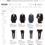 46% off The Original Price of Men's Suits Instore & Online Today Only @ Myer