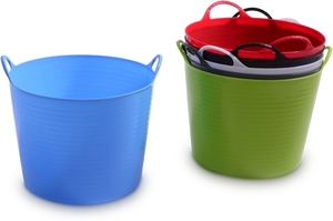 Ezy Storage 60L Assorted Colour Flexi Storage Tubs - Bunnings