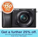 [eBay Plus] Sony Alpha A6300 Mirrorless with 16-50mm Len $1071.64 @ Ryda-Online eBay (Free $150 EFTPOS via Redemption)