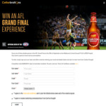 Win a $700 VISA Gift Card & AFL Grand Final Double Pass Worth $700 from Cellarbrations