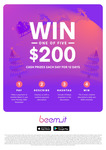 Win 1 of 60 $200 Cash Prizes (5 Each Day for 12 Days) from Beem It