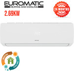 EUROMATIC Split System Air Conditioner 9000BTU 2.69KW Fixed Speed $319.99 (Pickup NSW) or + Ship @ Americanbossdeals eBay