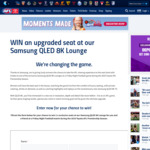 Win 1 of 45 Money-Can't-Buy Samsung QLED 8K Lounge Experiences at the AFL for 2 from Samsung