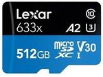 Lexar High Performance 633x 512GB microSDXC $116.73 Delivered @ PC Byte eBay