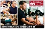 $29 for 3 Months Unlimited Gym Membership at Re-Creation [Melbourne]