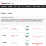 Qantas O/W to Sale: Syd to AKL/CHC/WLG from $219, Mel to Queenstown $199, BNE to CHC $199 + More (Non School Hols until Feb)