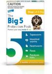 The Big 5 Protection Pack For Dogs Yellow 4kg-5.5kg 3 Pack (Interceptor + Credelio) $25.84 (Was $61) @ Budget Pet Products