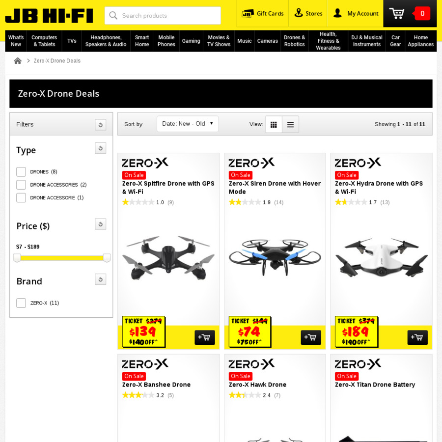 Half Price Zero X Drones 49 1 Jb Hi Fi Ozbargain