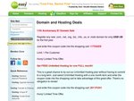 1$ .COM, .NET, .ORG, .BIZ, .INFO etc Domain from DotEasy for Their 11th Anniversary