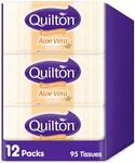 Quilton 3 Ply Aloe Vera 95 Facial Tissues 12 Pack $12 + Delivery ($0 with Prime/ $39 Spend) @ Amazon AU