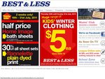 $5 Kids Winter Clothing at Best & Less until Sunday!