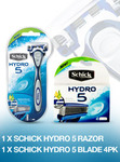 Schick Hydro 5 Razor with 4 Blades $9.99. Limit of Two Per Customer Shipping Cost Is $5.99