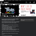 Win 1 of 20 Trolls World Tour Design Your Own Troll Competition (Excludes TAS, VIC)