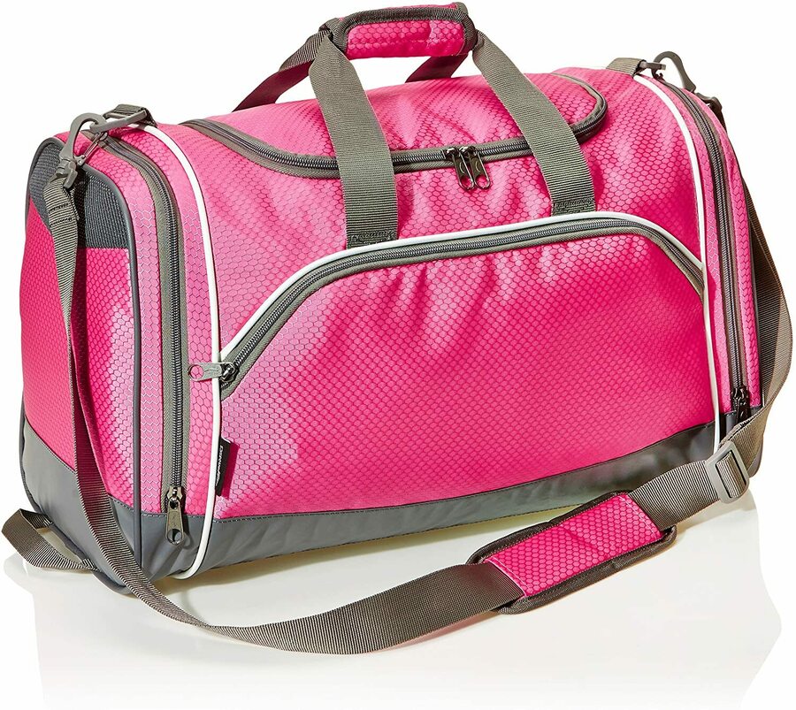 amazon pink duffle bag