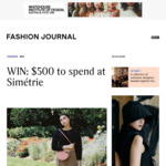 Win a $500 Simétrie Voucher from Fashion Journal