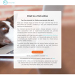 Two Free Online Video PetVet Consultations for Existing Pet Insurance Holders