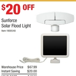 Sunforce Solar Motion Security Light $47.99 @ Costco (Membership Required)