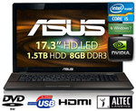 Asus Laptop, 17.3inch, i5 2430M, 8GB, 1.5TB, GeForce GT 520M $899+Shipping